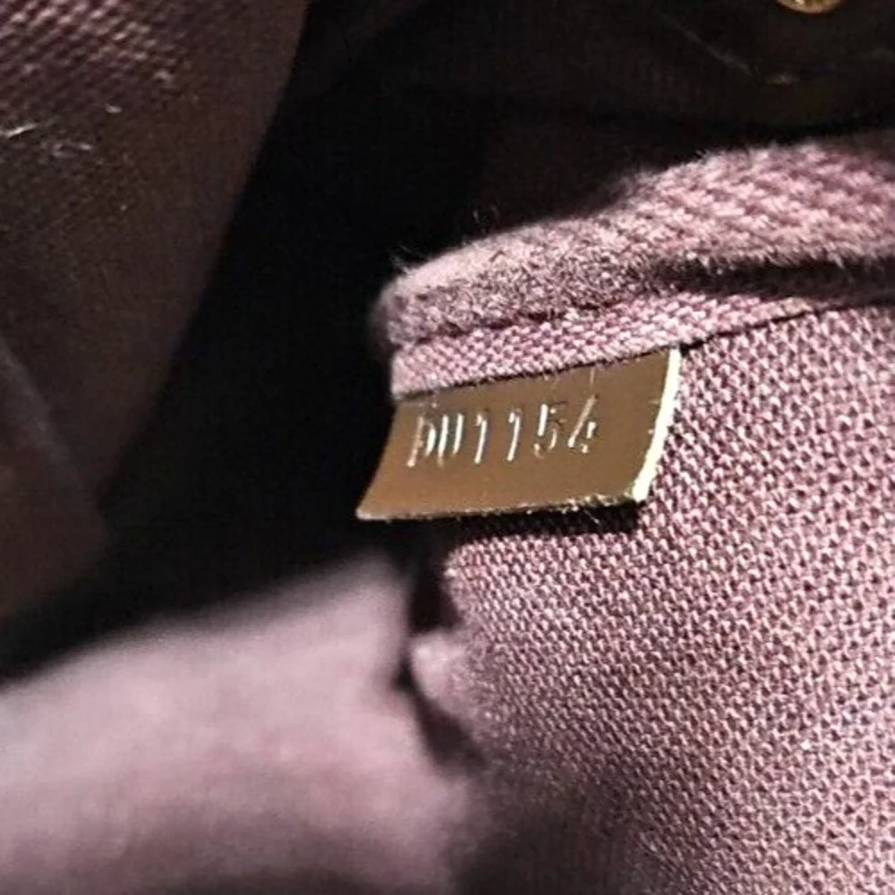 LOUIS VUITTON Favorite PM Damier Ebene Crossbody Bag FRANCE‎  Du1154 Color Brown